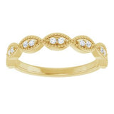 14K Yellow 1/8 CTW Natural Diamond Anniversary Band