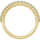 14K Yellow 1/3 CTW Natural Diamond Anniversary Band