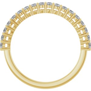 14K Yellow 1/3 CTW Natural Diamond Anniversary Band