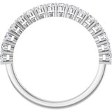 14K White 1/2CTW Natural Diamond Anniversary Band