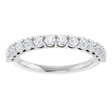 14K White 3/4 CTW Natural Diamond Anniversary Band