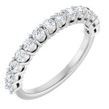 14K White 3/4 CTW Natural Diamond Anniversary Band