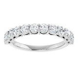 14K White 1 CTW Natural Diamond Anniversary Band