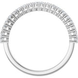 14K White 1/3 CTW Natual Diamond Anniversary Band