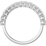 14K White 3/4 CTW Natural Diamond Anniversary Band