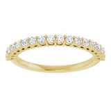 14K Yellow 1/3 CTW Natural Diamond Anniversary Band