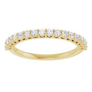 14K Yellow 1/3 CTW Natural Diamond Anniversary Band