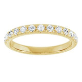 14K Yellow 3/8 CTW Natural Diamond Band
