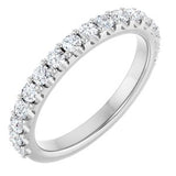 Platinum 1/2 CTW Natural Diamond Band