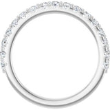 Platinum 1/2 CTW Natural Diamond Band