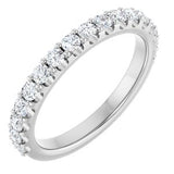 14K White 1/2 CTW Natural Diamond Band