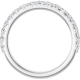 14K White 1/2 CTW Natural Diamond Band
