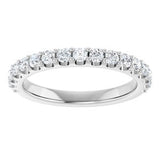 Platinum 1/2 CTW Natural Diamond Band