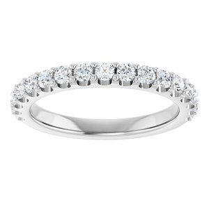 Platinum 1/2 CTW Natural Diamond Band
