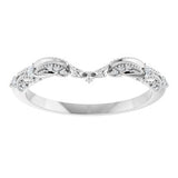 Platinum .08 CTW Natural Diamond Matching Band