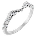 Platinum .08 CTW Natural Diamond Matching Band