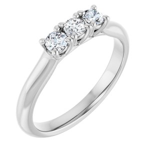 14K White 1/3 CTW Natural Diamond Anniversary Band