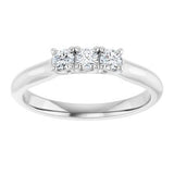 14K White 1/4 CTW Natural Diamond Anniversary Band