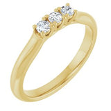 14K Yellow 1/5 CTW Natural Diamond Anniversary Band