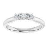 14K White 1/5 CTW Natural Diamond Anniversary Band