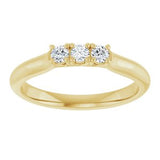 14K Yellow 1/5 CTW Natural Diamond Anniversary Band