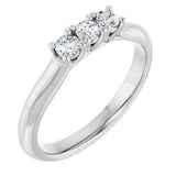 14K White 1/4 CTW Natural Diamond Anniversary Band