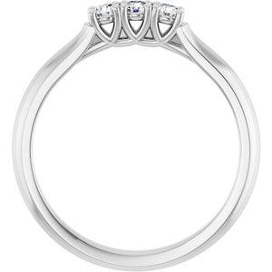 14K White 1/5 CTW Natural Diamond Anniversary Band