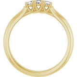 14K Yellow 1/5 CTW Natural Diamond Anniversary Band