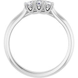 14K White 1/4 CTW Natural Diamond Anniversary Band