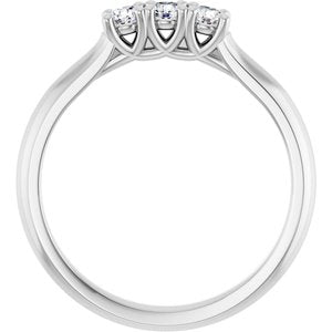 14K White 1/4 CTW Natural Diamond Anniversary Band