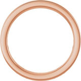 14K Rose 3/8 CTW Natural Diamond Channel Set Anniversary Band