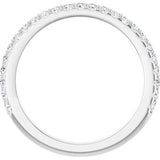 14K White 1/3 CTW Natural Diamond Matching Band