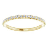 14K Yellow 1/5 CTW Natural Diamond Matching Band