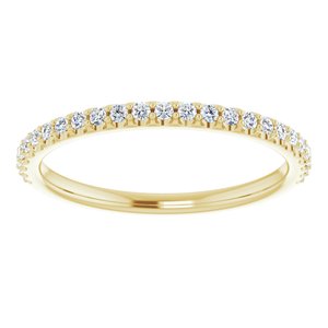 14K Yellow 1/5 CTW Natural Diamond Matching Band