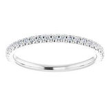 Platinum 1/5 CTW Natural Diamond Matching Band