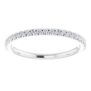 Platinum 1/5 CTW Natural Diamond Matching Band