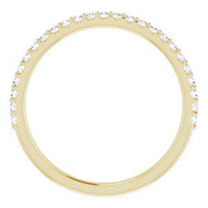 14K Yellow 1/5 CTW Natural Diamond Matching Band