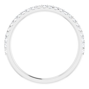 Platinum 1/5 CTW Natural Diamond Matching Band