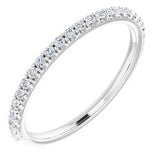 Platinum 1/5 CTW Natural Diamond Matching Band