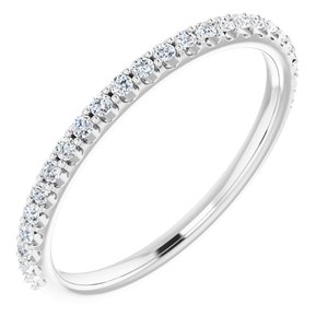 Platinum 1/5 CTW Natural Diamond Matching Band