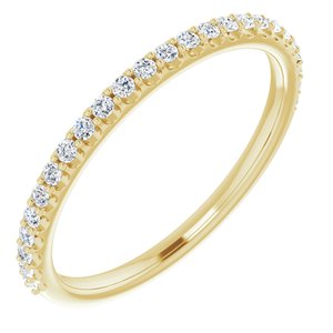 14K Yellow 1/5 CTW Natural Diamond Matching Band