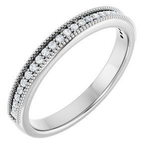 14K White 1/3 CTW Natural Diamond Anniversary Band