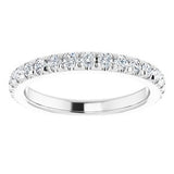 Platinum 5/8 CTW Diamond Matching Band