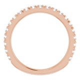 14K Rose 5/8 CTW Diamond Matching Band