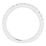 Platinum 5/8 CTW Diamond Matching Band