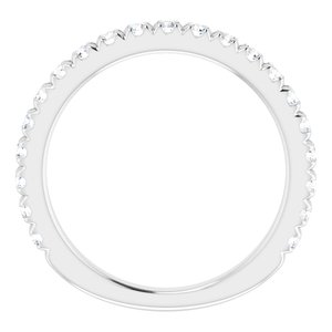 Platinum 5/8 CTW Diamond Matching Band