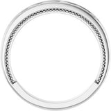 Platinum Vintage-Inspired Matching Band