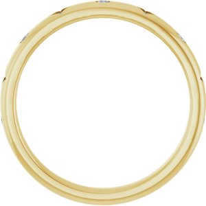 14K Yellow .08 CTW Natural Diamond Anniversary Band