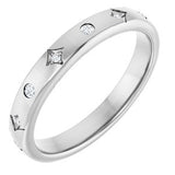 Platinum .08 CTW Natural Diamond Anniversary Band