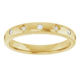 14K Yellow .08 CTW Natural Diamond Anniversary Band